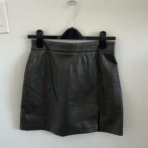 Elie Tahari Leather Miniskirt